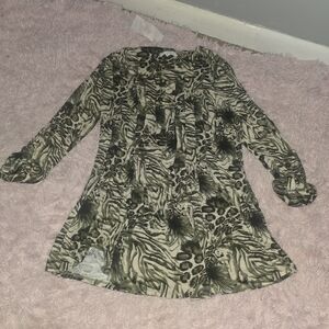 New Directions Zebra Print Women's Blazer